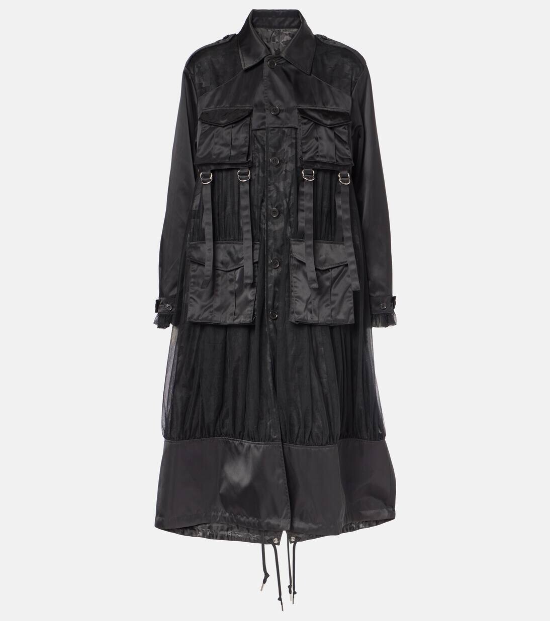

Двусторонний тренчкот Noir Kei Ninomiya, черный