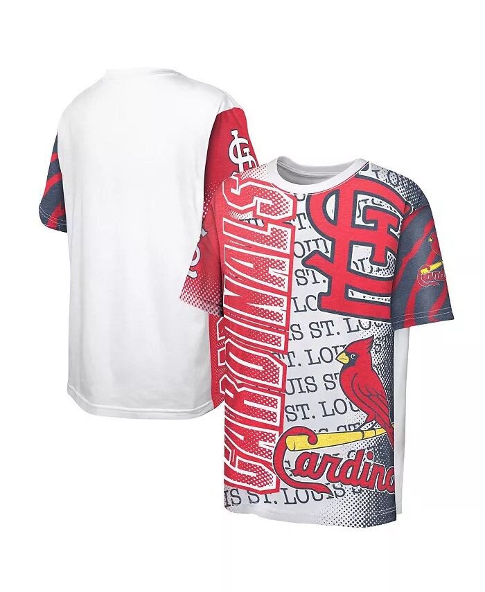 

Футболка Big Boys and Girls White St. Louis Cardinals Impact Hit Bold Outerstuff