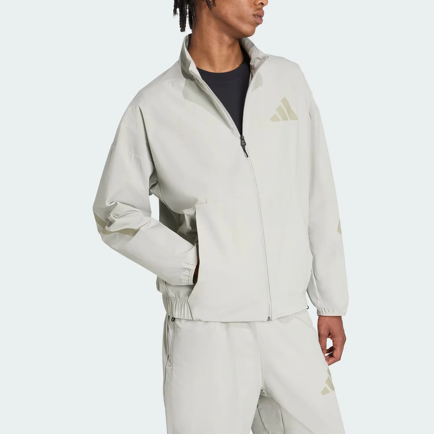 Adidas Курка серии True Healing для мужчин, Metallic Gray/Leather Gray — фото 3