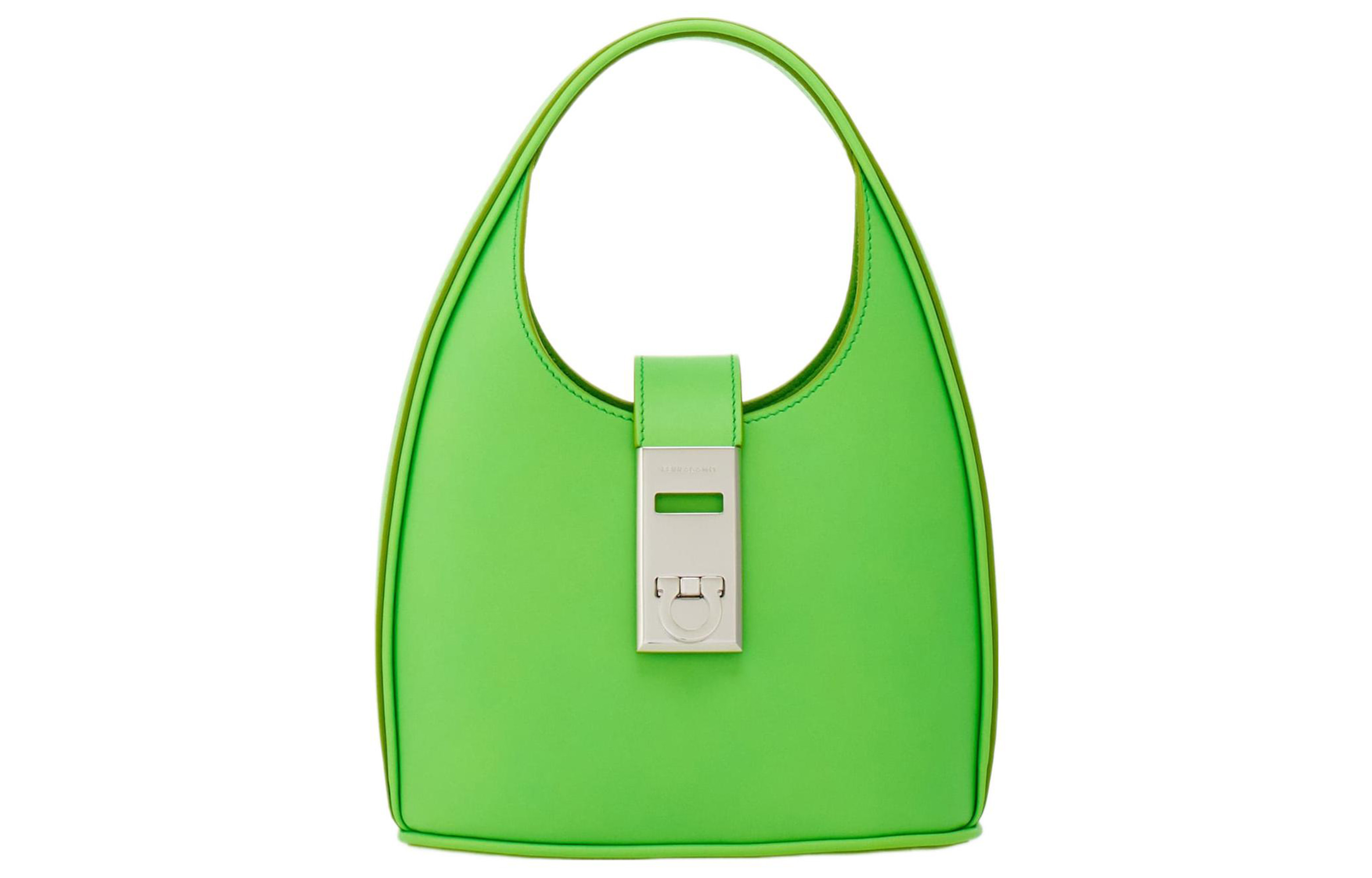 

Ferragamo Сумка хобо из коровьей кожи, мини-женская наплечная сумка Lime Green