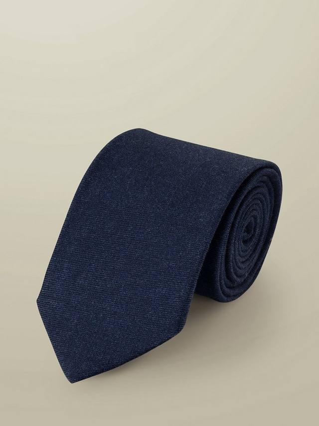 

Текстурированный галстук из чистой шерсти Charles Tyrwhitt, Blue