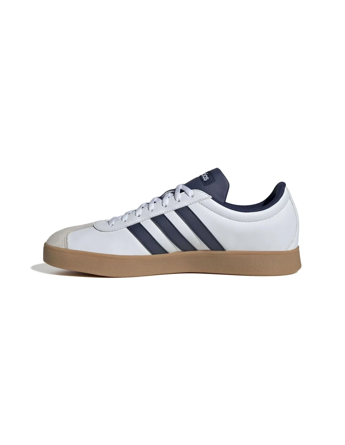 Кроссовки, кожаные Adidas ftwwht/dkblue/orbgry — фото 3