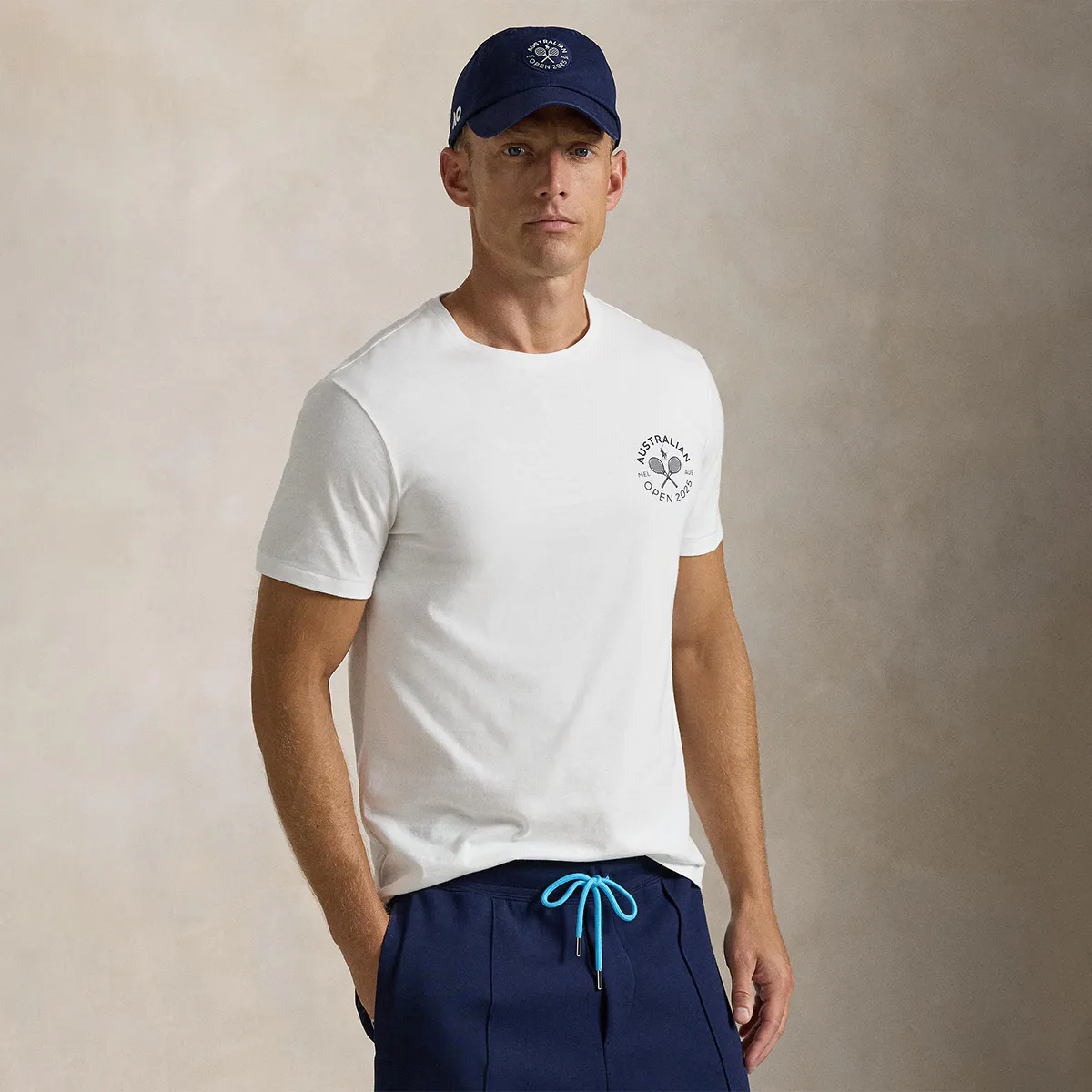 

Мужская теннисная футболка Ralph Lauren Australian Open Polo Ralph Lauren, белый