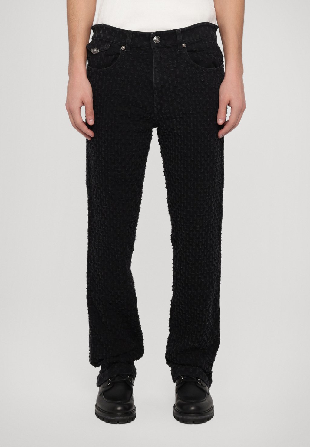

Зауженные джинсы SLOUCHY Versace Jeans Couture, черный