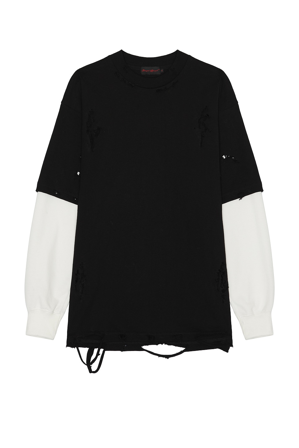 

Термофутболка с длинным рукавом в стиле "Distressed" от Funeral Apparel, black