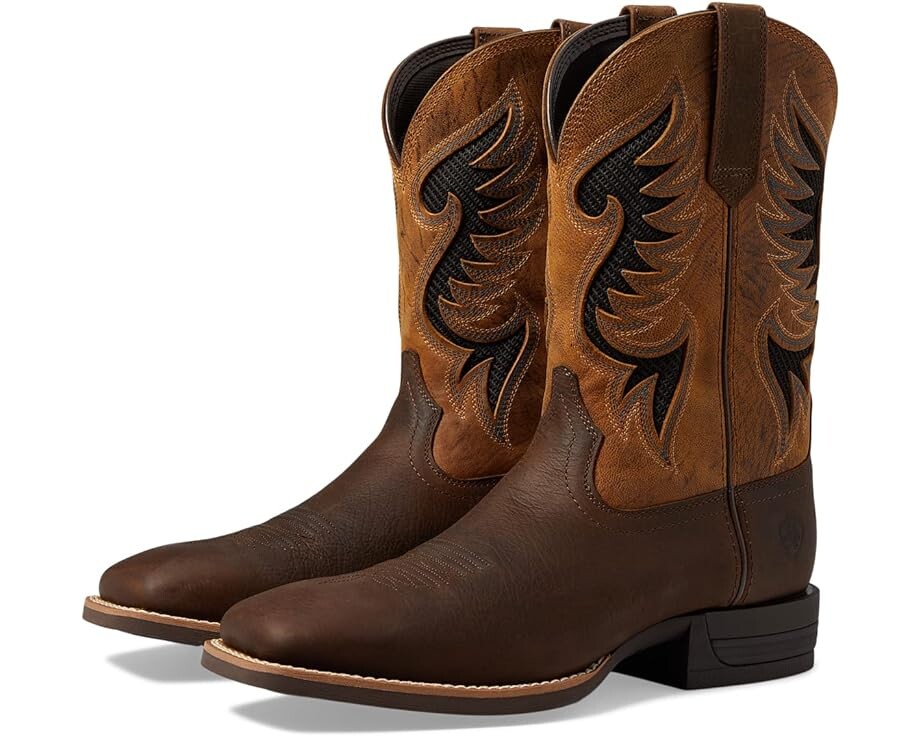 

Ботинки Ariat Cowpuncher VentTEK Western, цвет Dark Brown/Golden Mustard