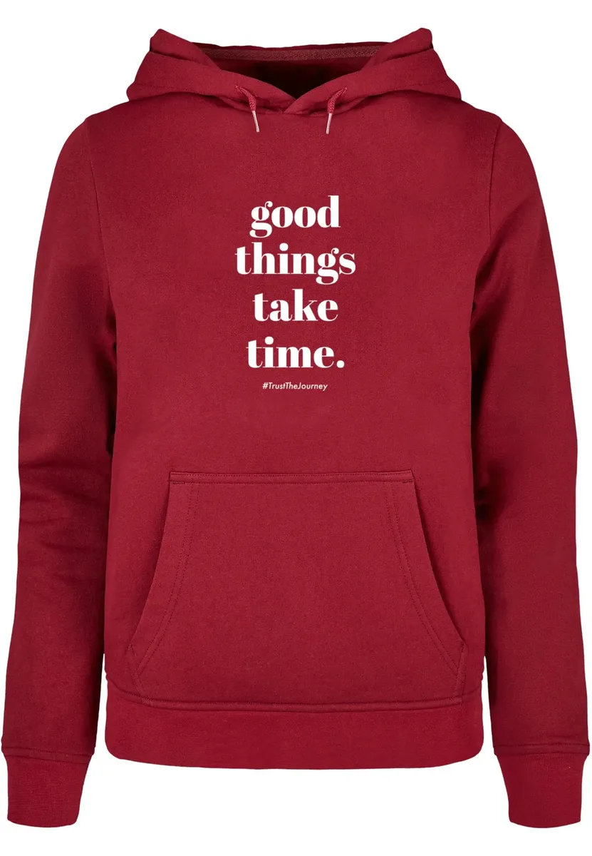 

Толстовка Merchcode "Женская женская толстовка Merchcode Good Things Take Time Basic Толстовка ", цвет Burgundy
