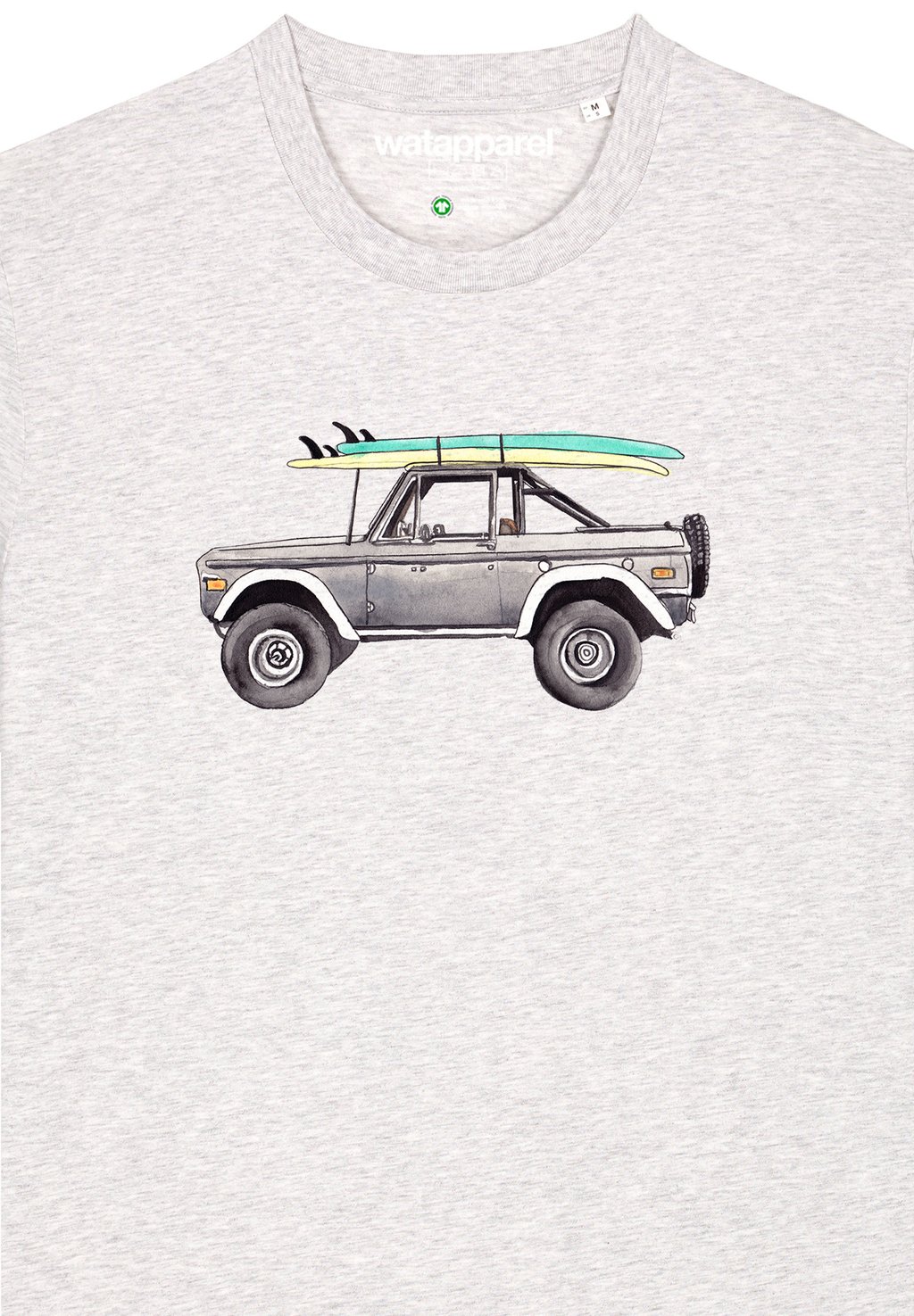

Футболка с принтом SURF PICKUP watapparel, серый