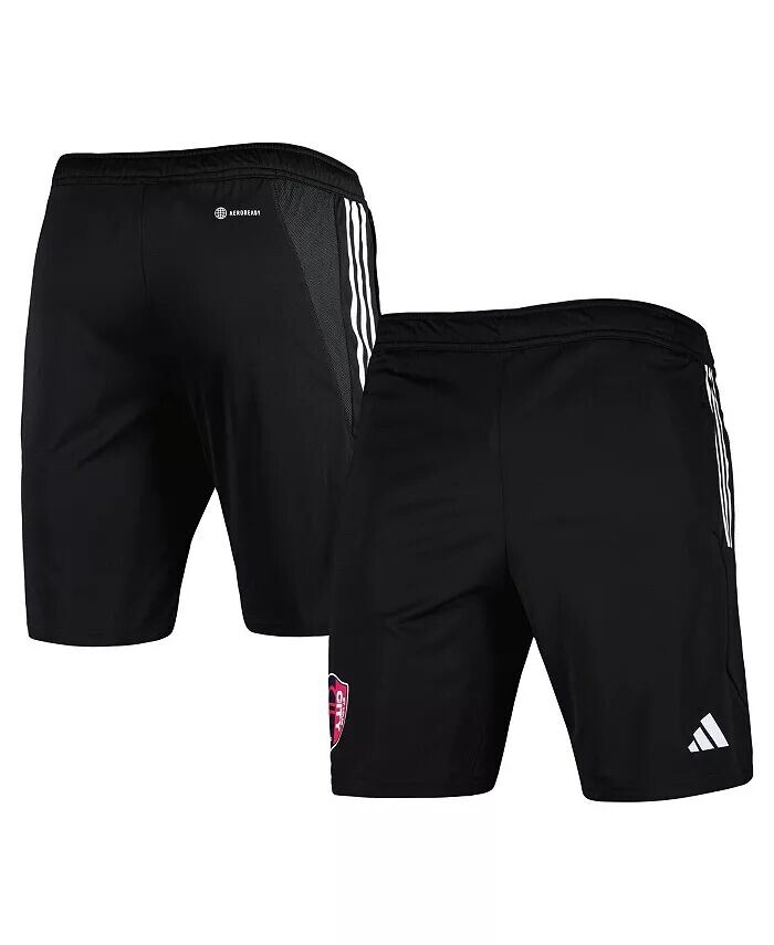 

Мужские черные тренировочные шорты для тренировок St. Louis City SC 2023 AEROREADY Adidas, черный