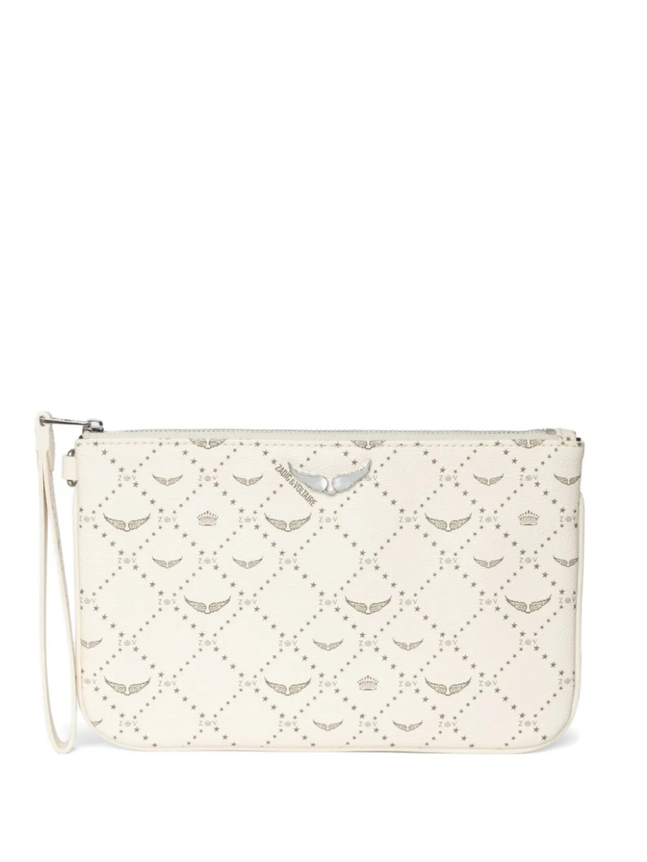

Клатч Zadig&Voltaire с монограммой, белый