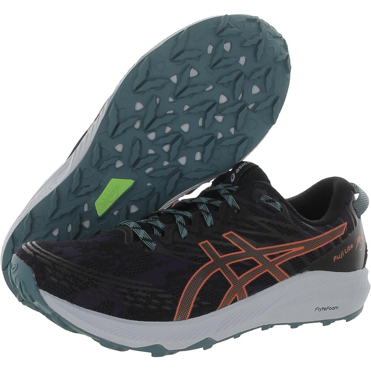 

Женские кроссовки для бега и тренировок FUJI LITE 3 с мягкой стелькой и сеткой ASICS, цвет Night Shade/Nova Orange