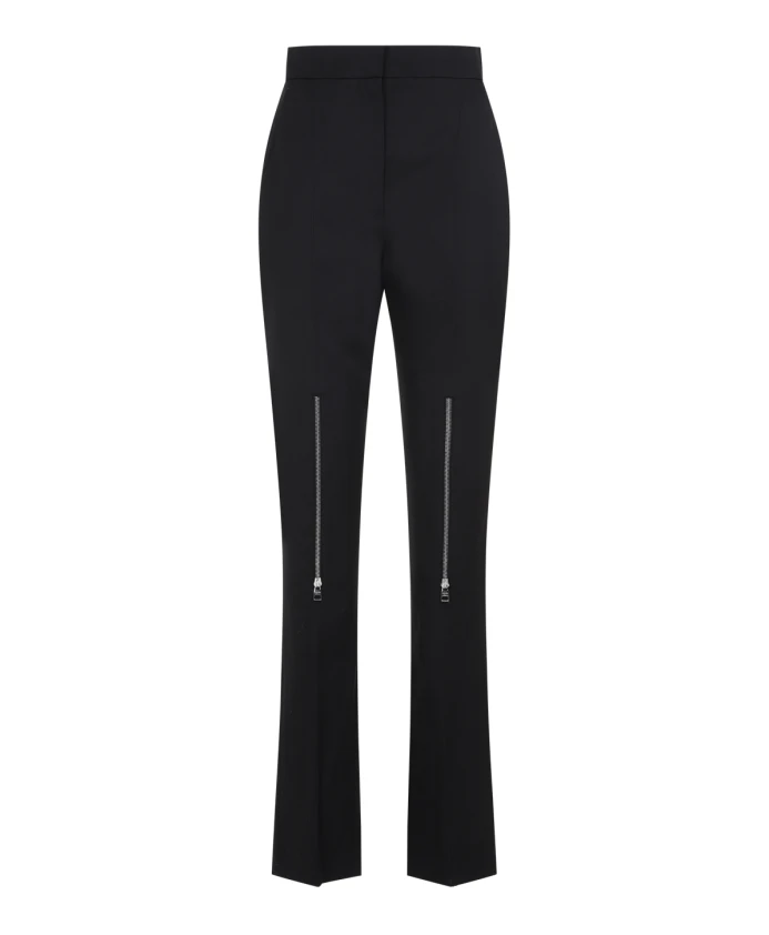 

Шерстяные брюки Alexander Mcqueen, черный