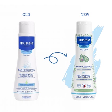 BEBE Мультисенсорная пена для ванны ароматическая 200 мл Mustela — фото 3