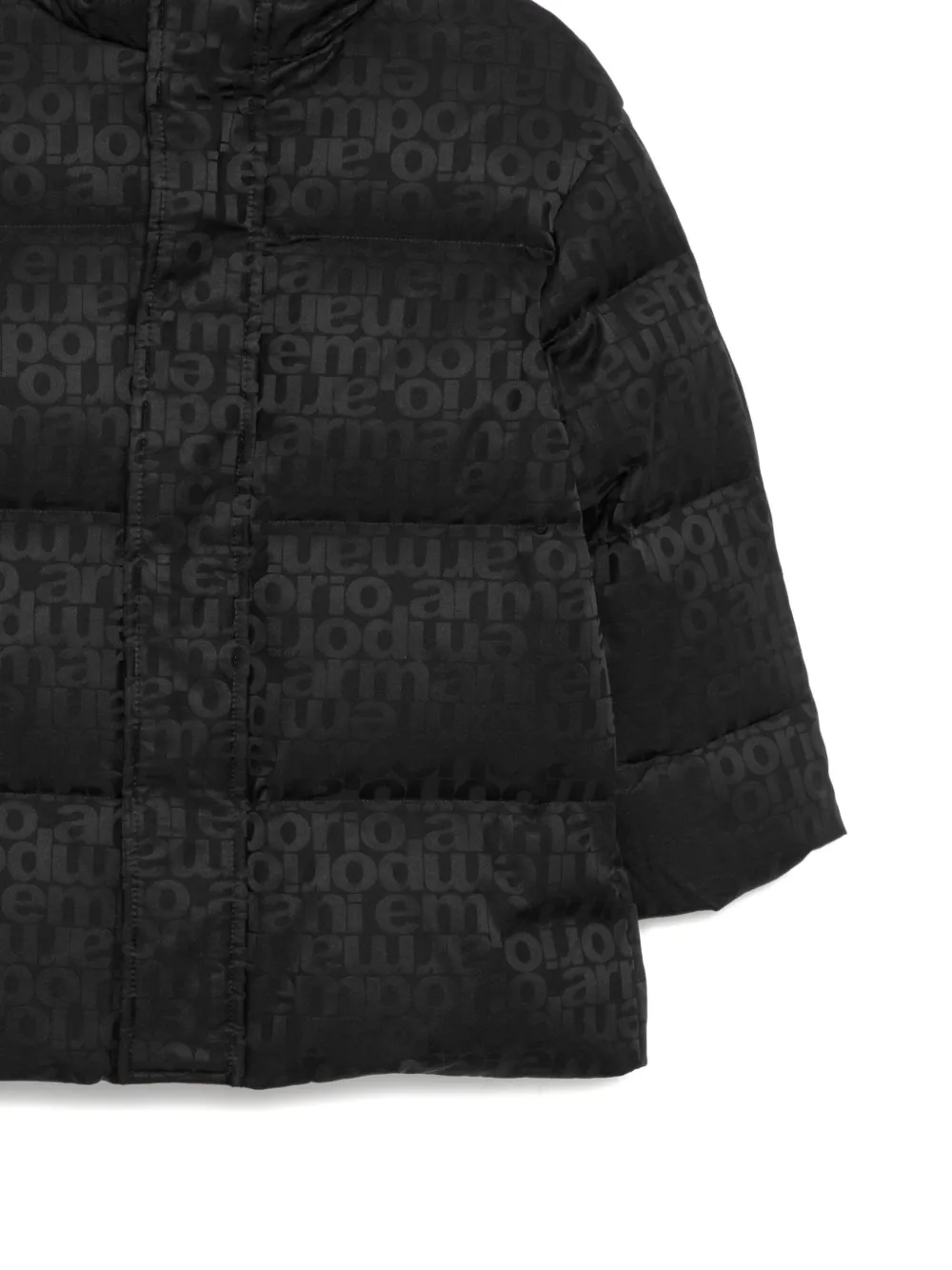Куртка с логотипом ASV Emporio Armani Kids, черный — фото 3