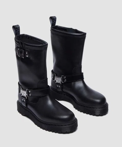 Ботинки Dr. Martens ANISTONE HI RIGGER, кожа WANAMA, чёрный — фото 2