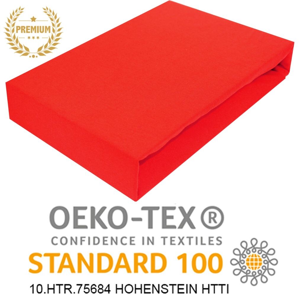 

Простыня трикотажная на резинке 100% хлопок 70х160 см RED PREMIUM Timex-Pol