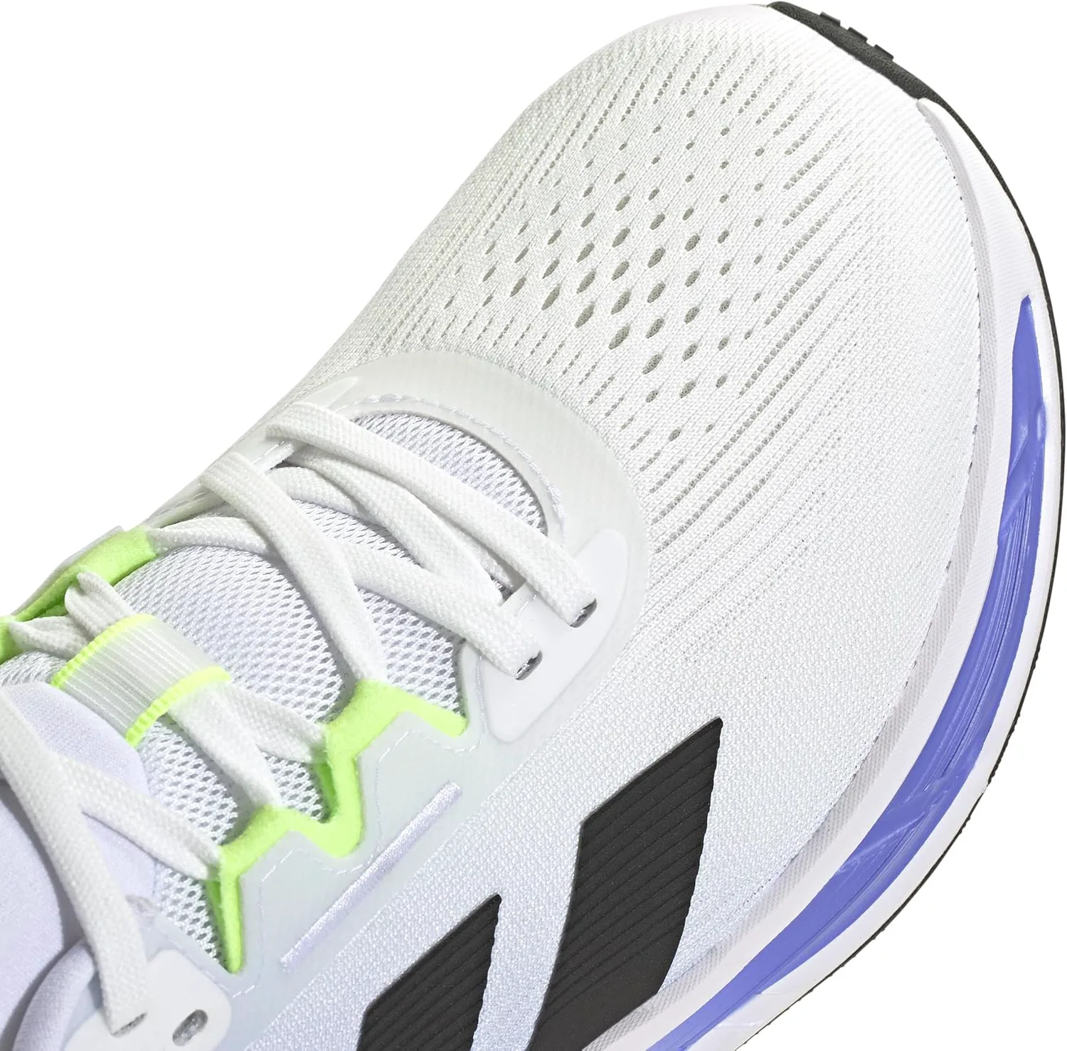 Мужские кроссовки Adidas Questar 3 для бега, белый/черный/синий — фото 2