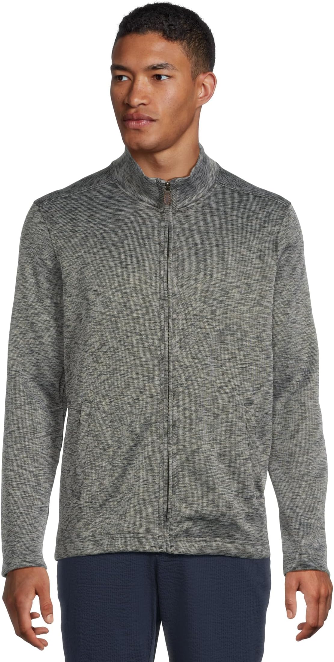 

Толстовка Johnston & Murphy Space Dye Full Zip, цвет Gray/Blue