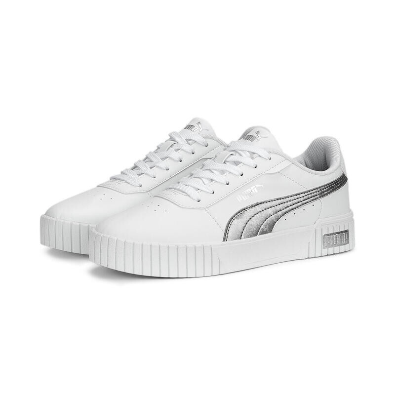 

Женские кроссовки Carina 2.0 Space Metallics PUMA White Matte Silver Grey Metallic