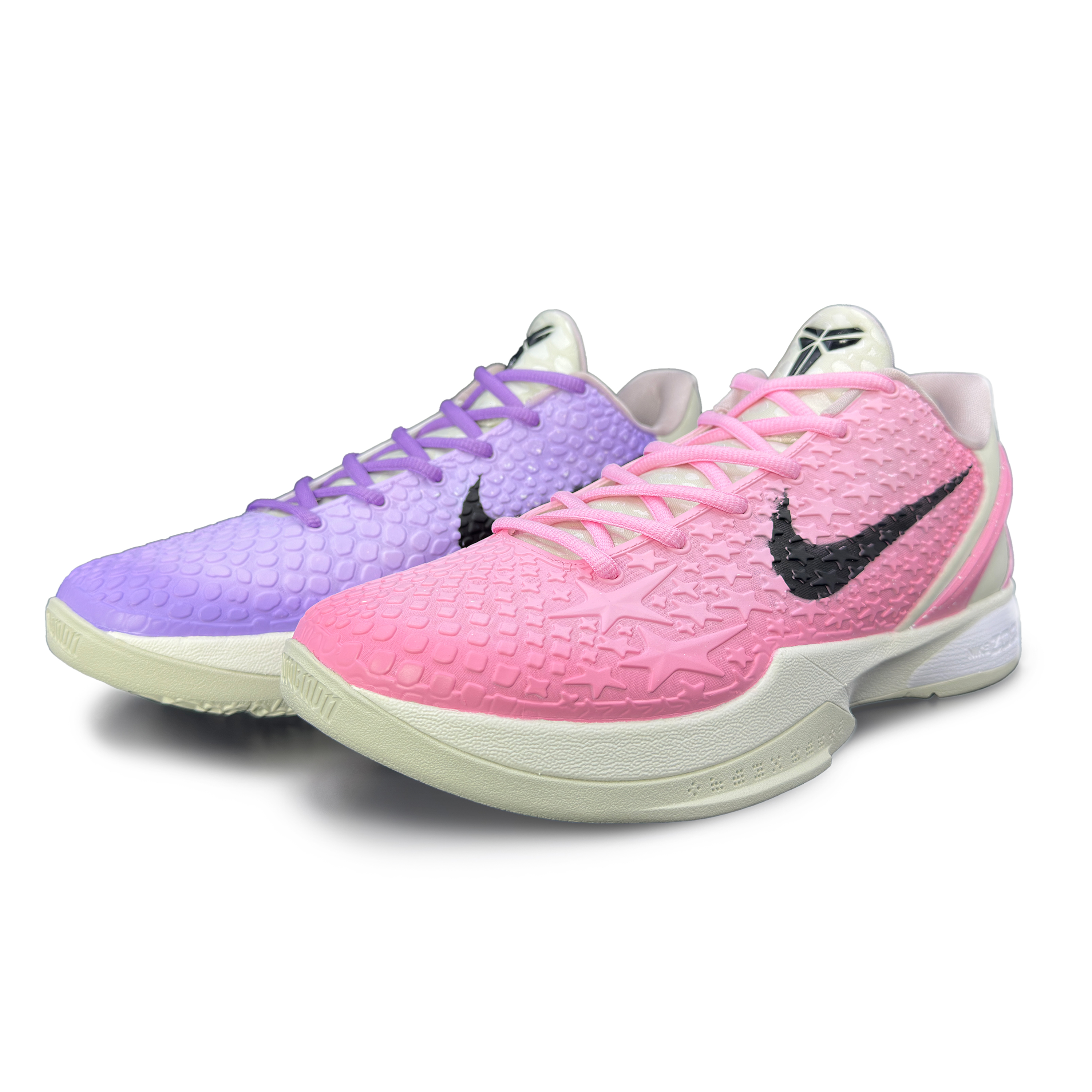 Nike Баскетбольные кроссовки Zoom Kobe 6 Protro прочные, дышащие, низкие, унисекс, розовые, фиолетовые