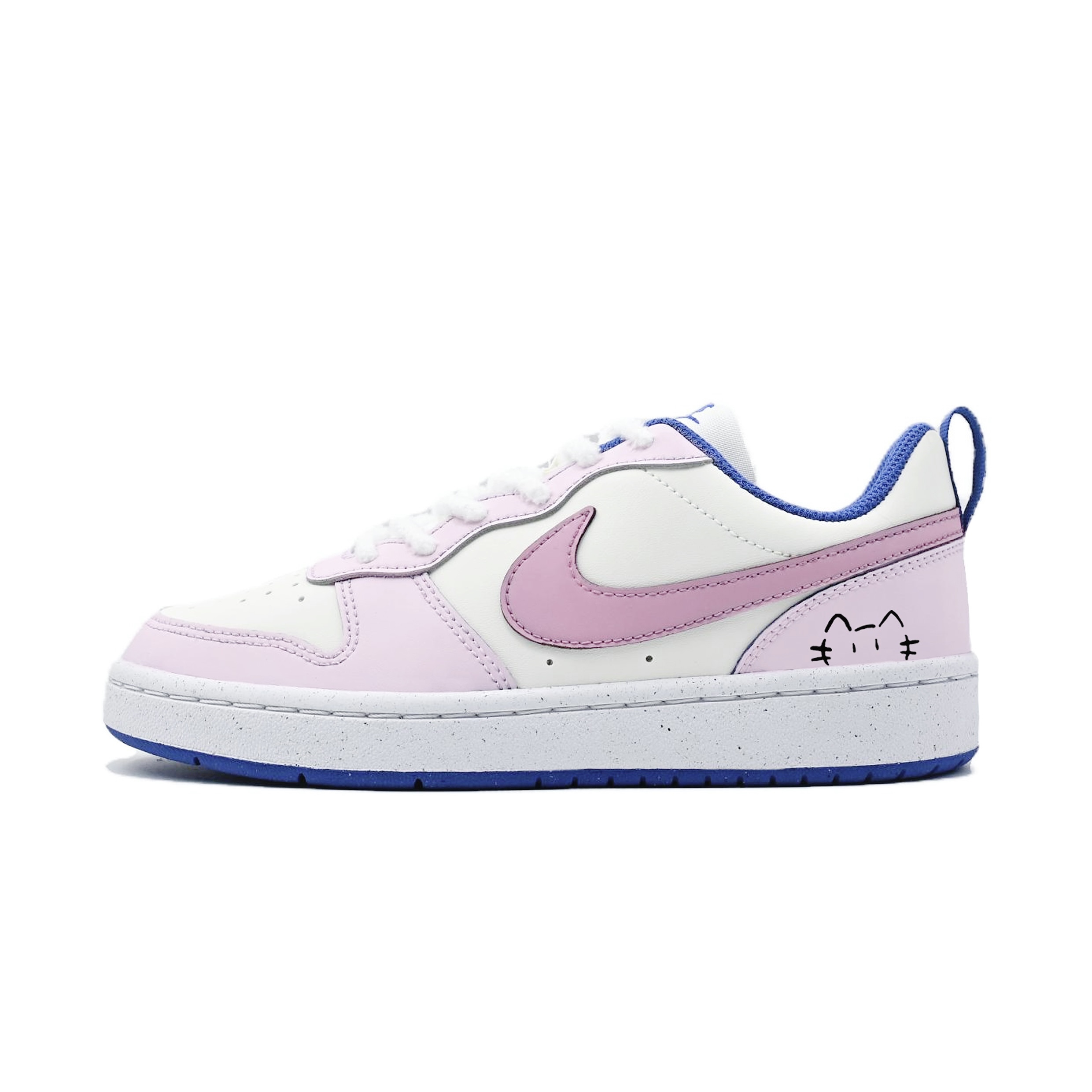 

Кроссовки Court Borough Mist Flower Cat с нескользящей подошвой, износостойкие, для детей и подростков Nike, розовый