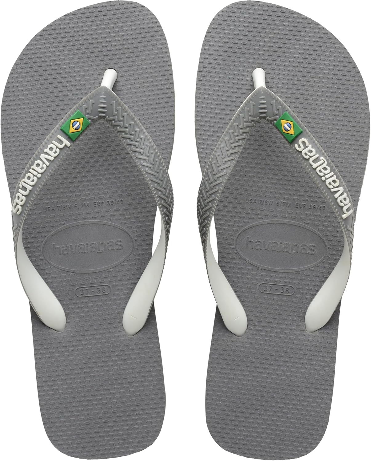 

Шлепанцы Havaianas унисекс, белый/серый/стальной