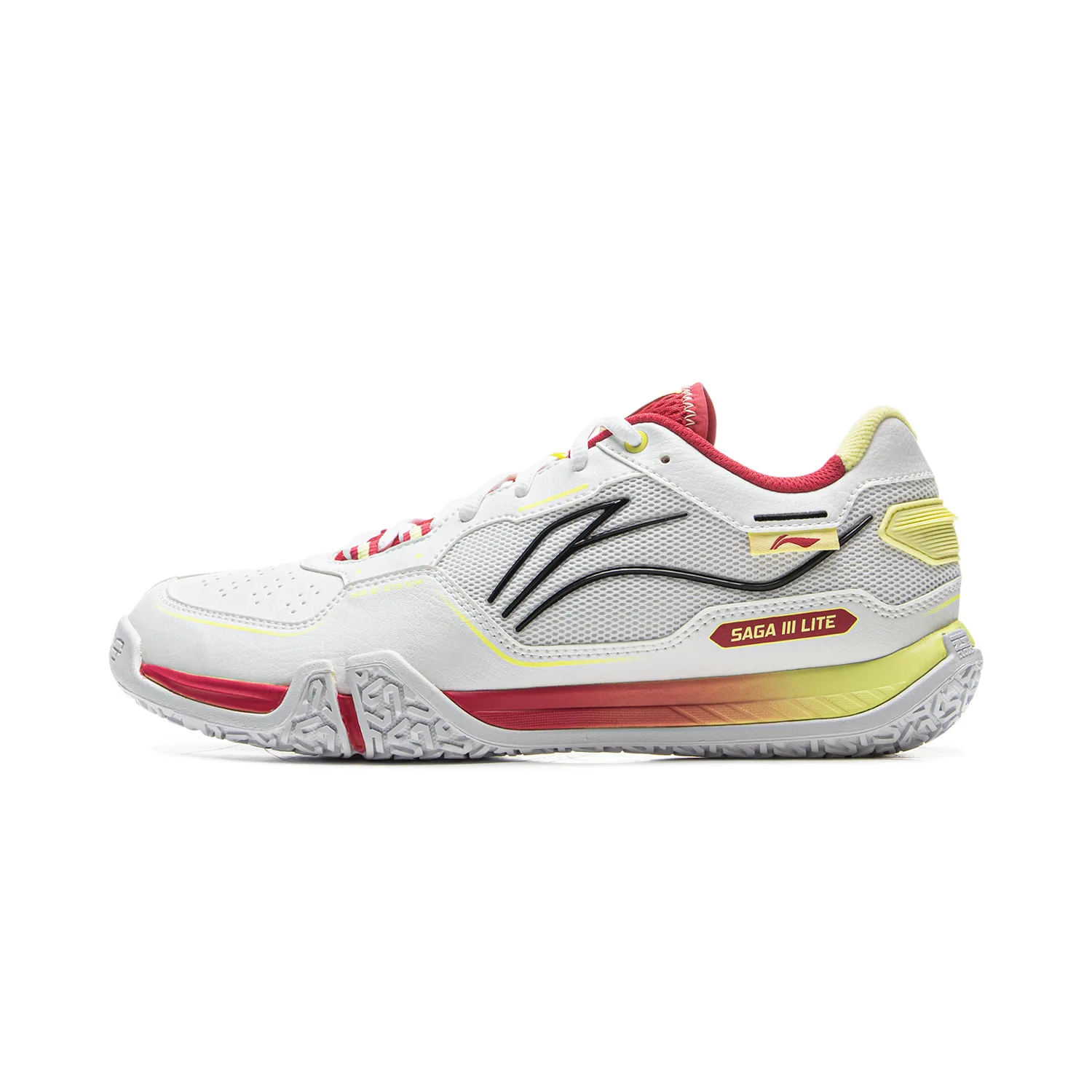 Кроссовки для бадминтона Li-Ning с амортизацией, противоскользящие, износостойкие, низкие, серо-красные — фото 3