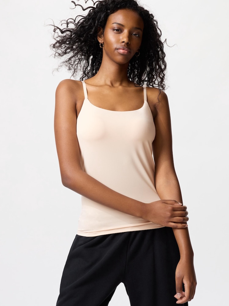 

Топ на бретельках airism Uniqlo, бежевый