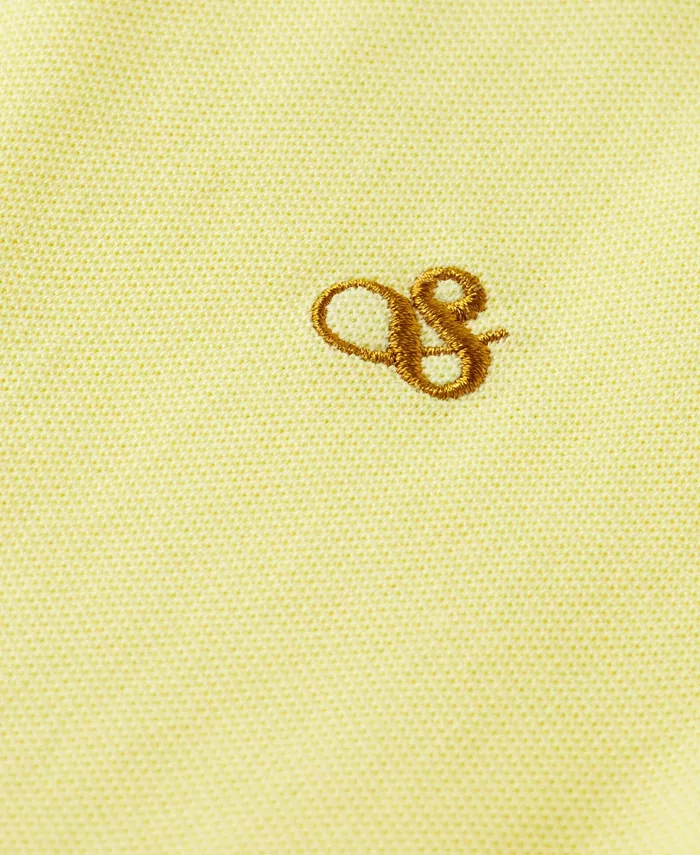 Детская и подростковая поло из пике с эффектом garment dye SCOTCH & SODA, желтый — фото 3