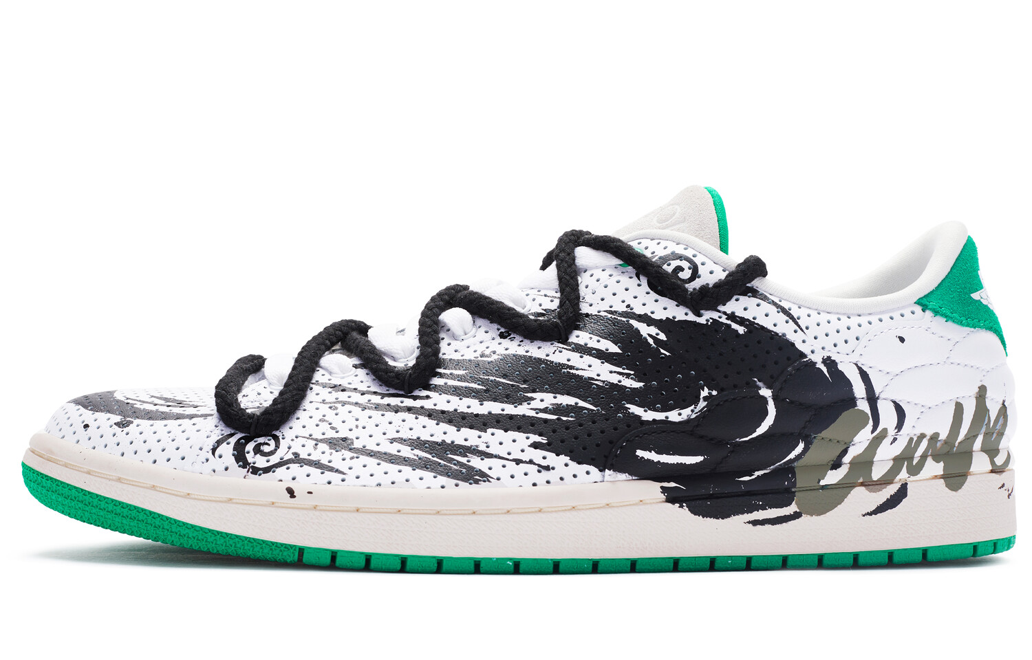 

Кроссовки Air Jordan 1 Vintage Basketball Shoes Unisex Low-Top Green