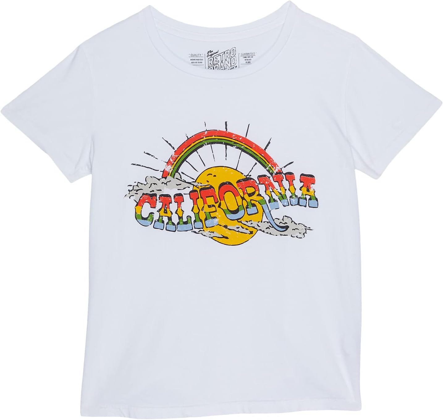 

Футболка The Original Retro Brand Kids Cotton California Crew Neck Tee, белый