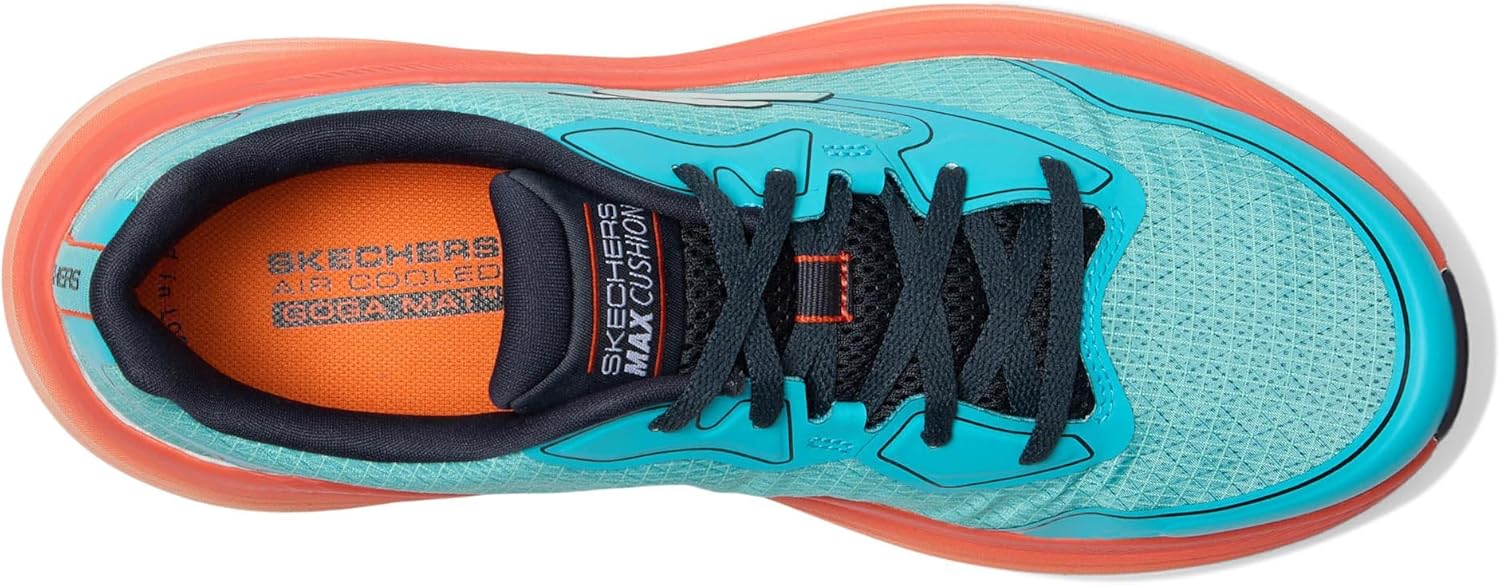 Мужские кроссовки Skechers Max Cushioning Endeavour - Space Angle, синий/оранжевый — фото 2