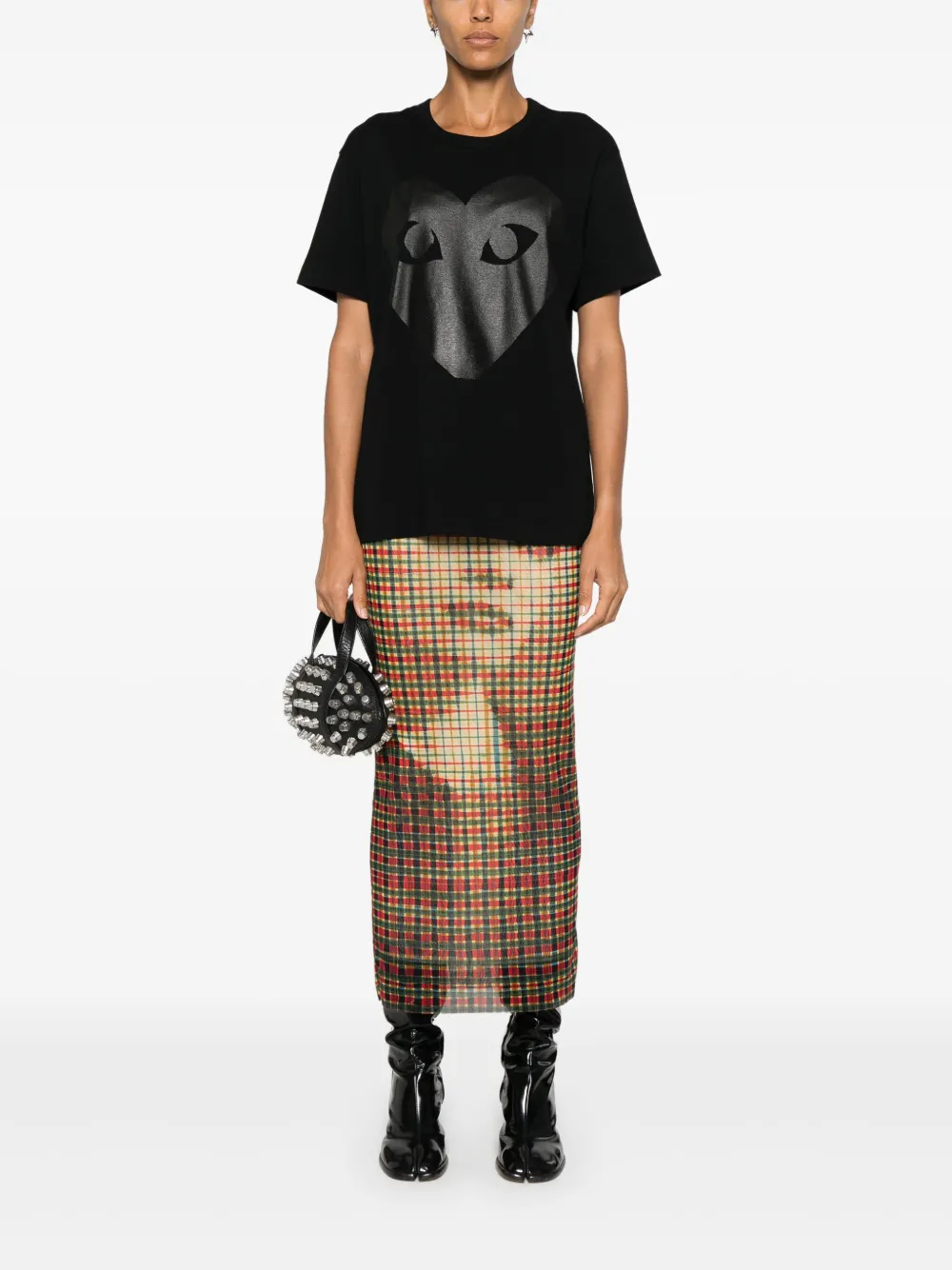 Футболка с графическим принтом Comme Des Garçons Play, черный — фото 3