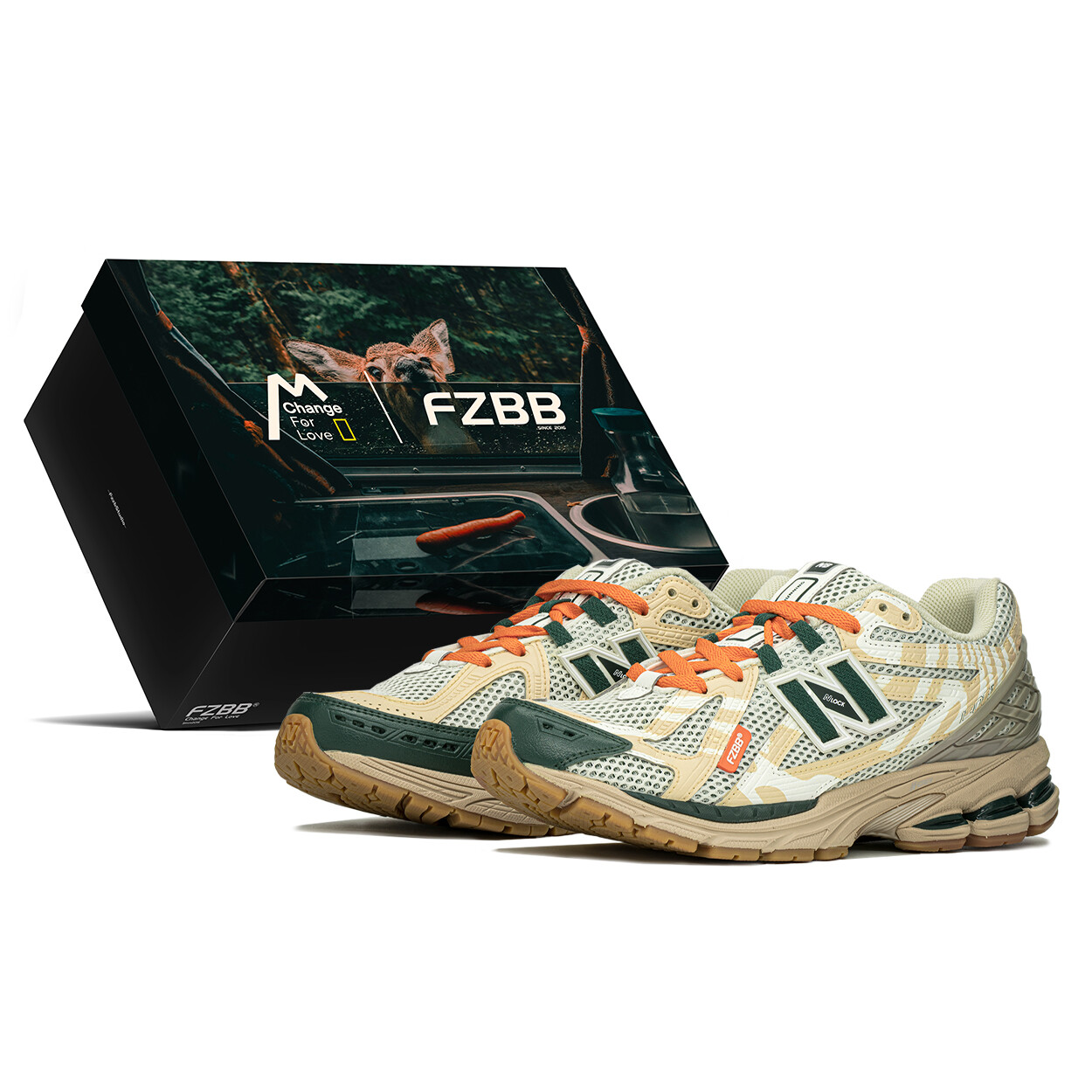 

Кроссовки NB 1906R унисекс с низким верхом бежевый/оранжевый/зеленый New Balance