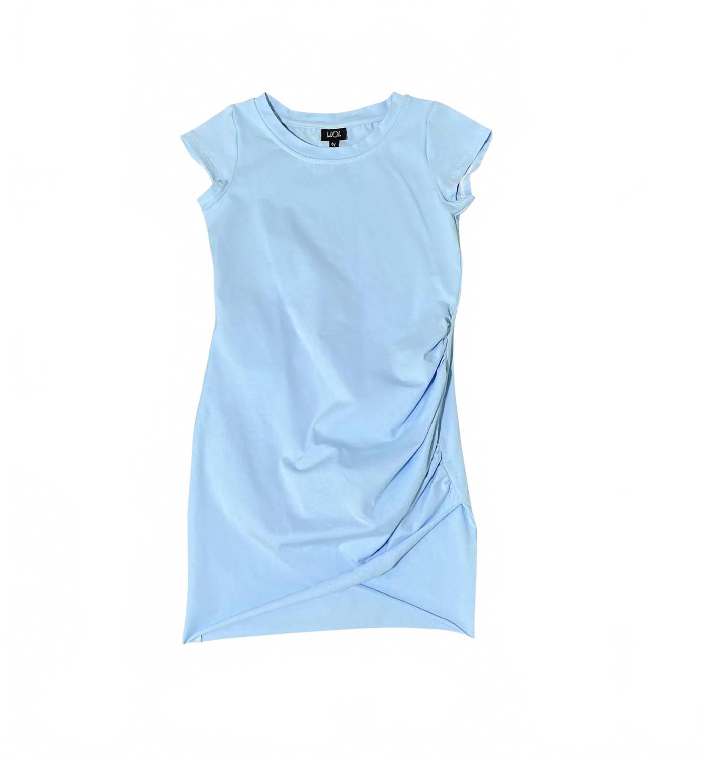 

Аквамариновое платье-джерси для девочек Little Olin, Aqua