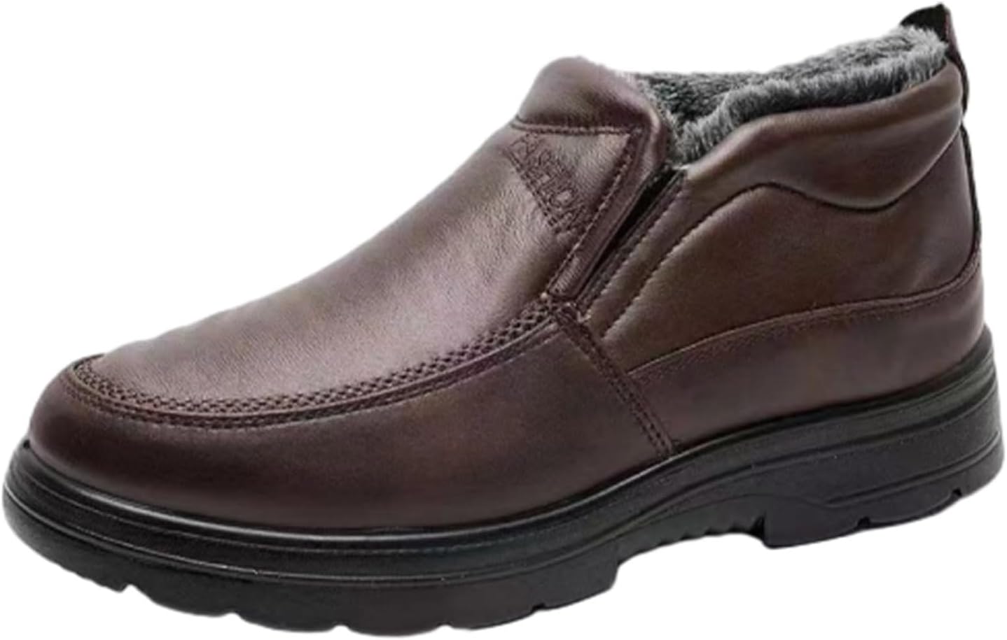 

Мужские зимние повседневные ботинки, водонепроницаемые, противоскользящие, для прогулок на улице, с мягкой теплой подкладкой, теплые снегоступы Zplmide, коричневый