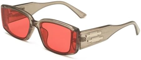 

Винтажные прямоугольные солнцезащитные очки, модные квадратные солнцезащитные очки для женщин, большая оправа, ретро-солнцезащитные очки для женщин с защитой от УФ-излучения UV400 MTZJH, C3