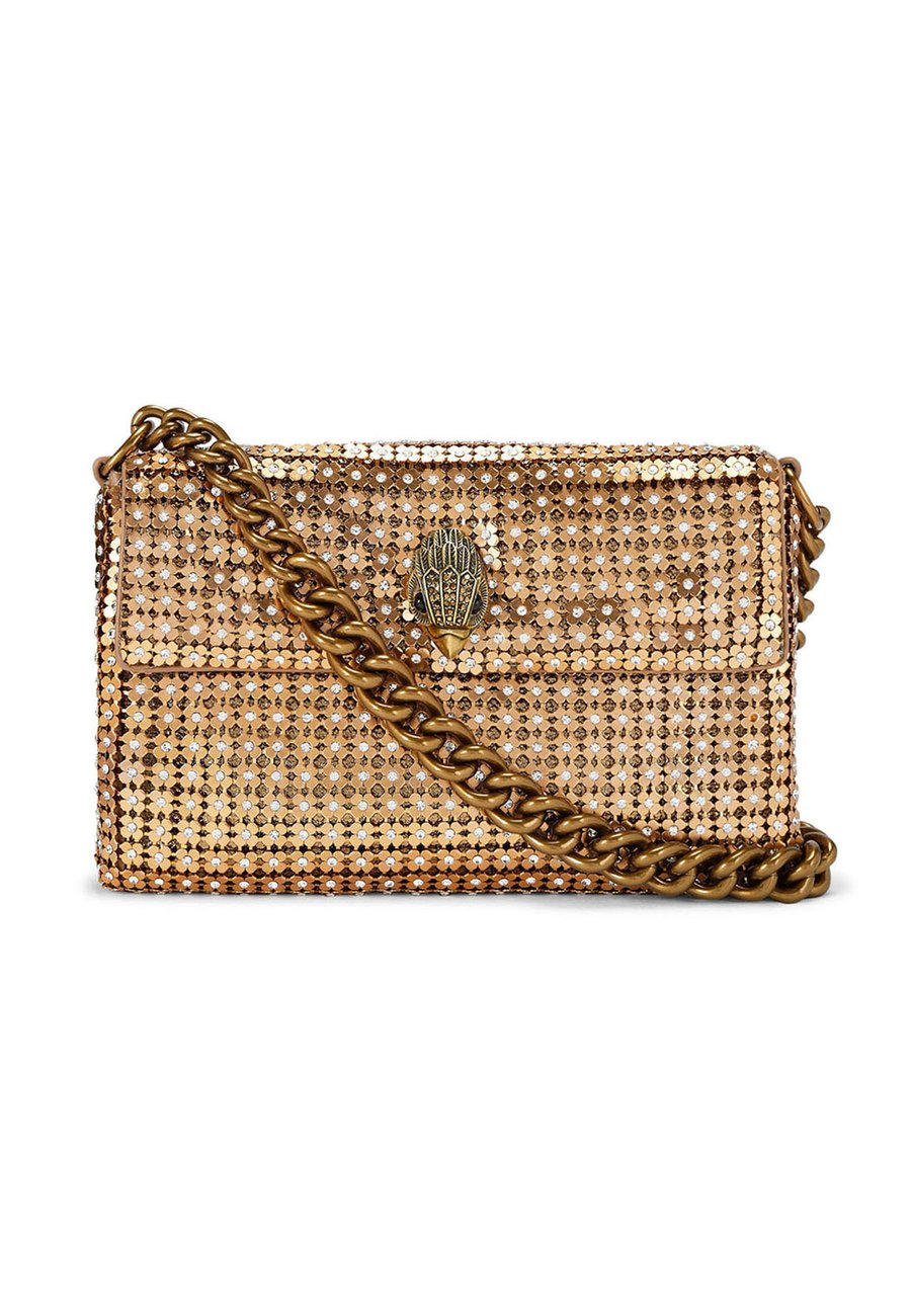 

Клатч Kurt Geiger London SMALL PARTY FLOWER SHOULDER , Gold-Coloured