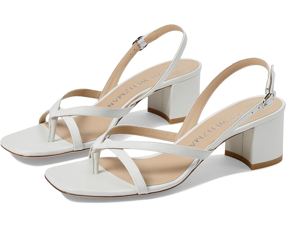 

Сандалии Stuart Weitzman Oasis Slingback, белый