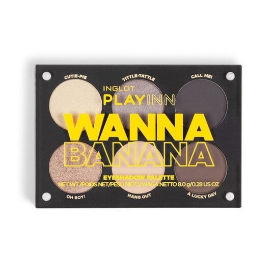 

Палетка теней для век Wanna Banana, 8 г INGLOT, PLAYINN