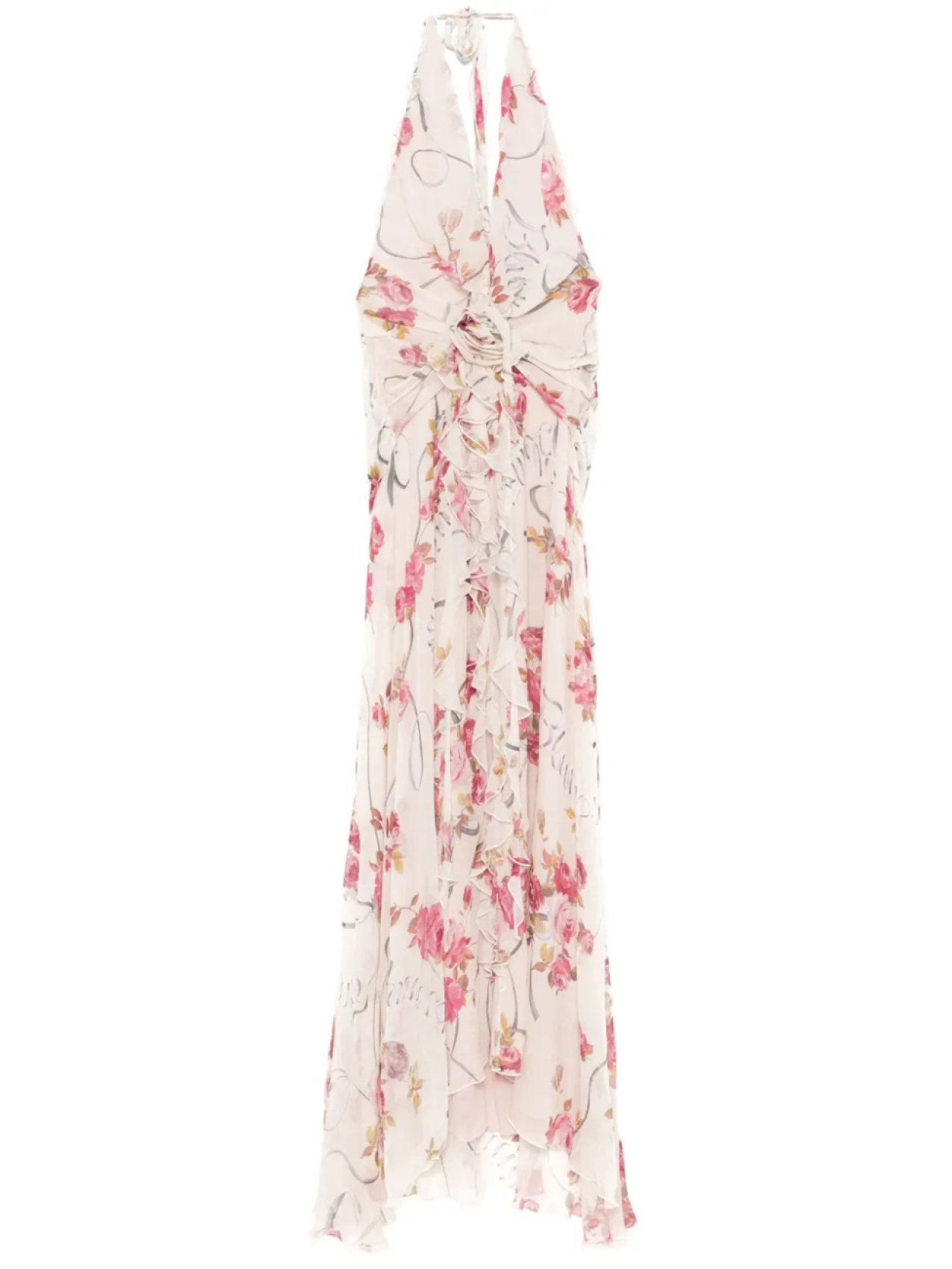 

Blumarine платье макси с цветочным принтом, белый