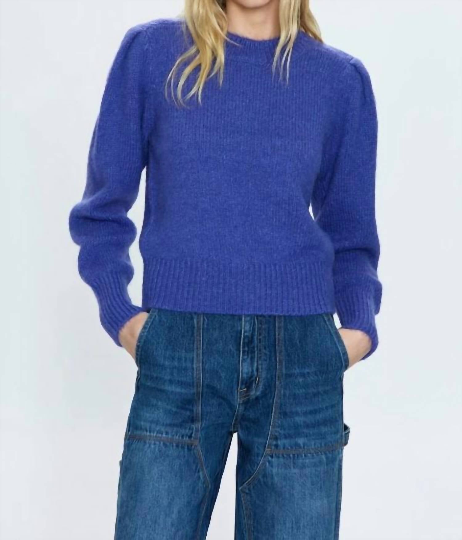 

Свитер Colette Crewneck цвета барвинка PISTOLA, цвет periwinkle