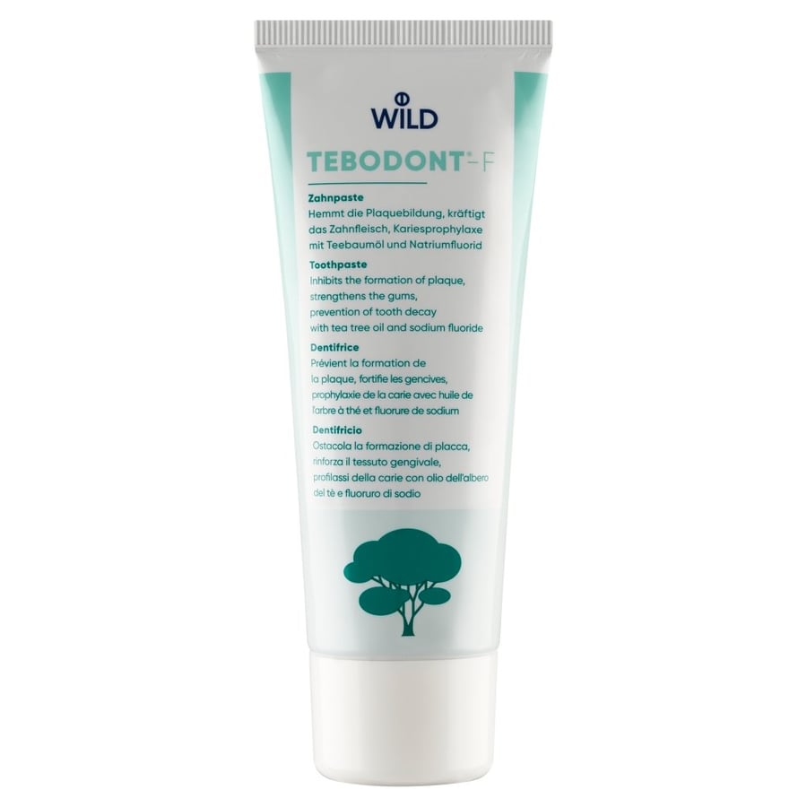 

Зубная паста Wild Tebodont-F с фтором укрепляет десны 75 мл RDA 50, , TB103485, [цвет] Inny producent