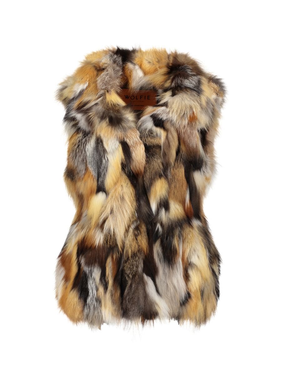 

Жилет из овчины Toscana Made For Generations WOLFIE FURS, цвет Whiskey