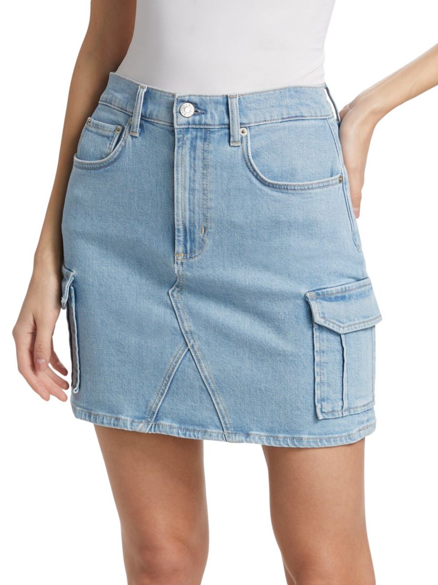 

Мини-юбка Laurel Cargo Denim Rails, цвет Crystal Blue