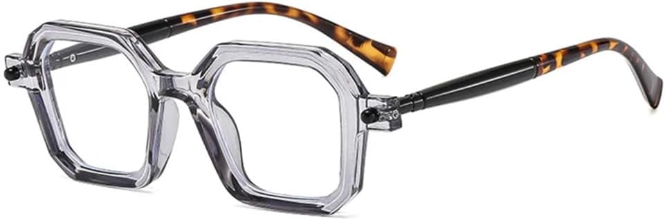 

Ретро-панк двухцветные женские солнцезащитные очки с градиентным леопардовым принтом, черные, с защитой от УФ-излучения UV400, мужские с заклепками, прозрачная оправа VFDHN, 5