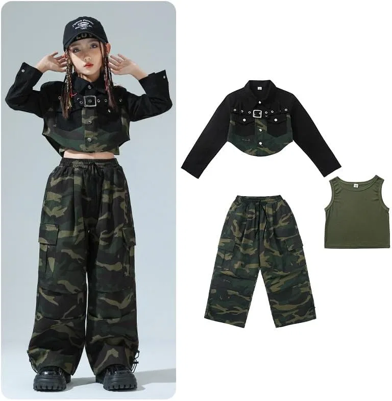 Детский спортивный костюм камуфляж Irsutey 3 предмета, Armygreen — фото 2
