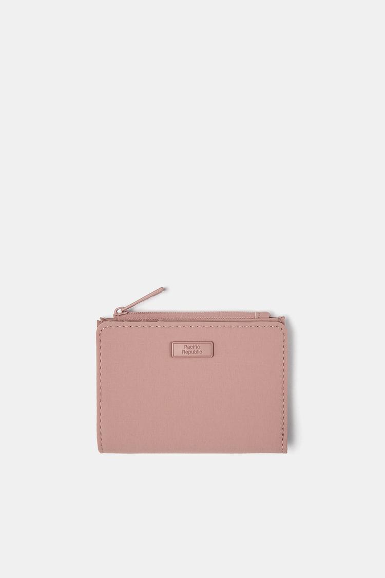 

Нейлоновый кошелек для карточек Pull And Bear, розовый