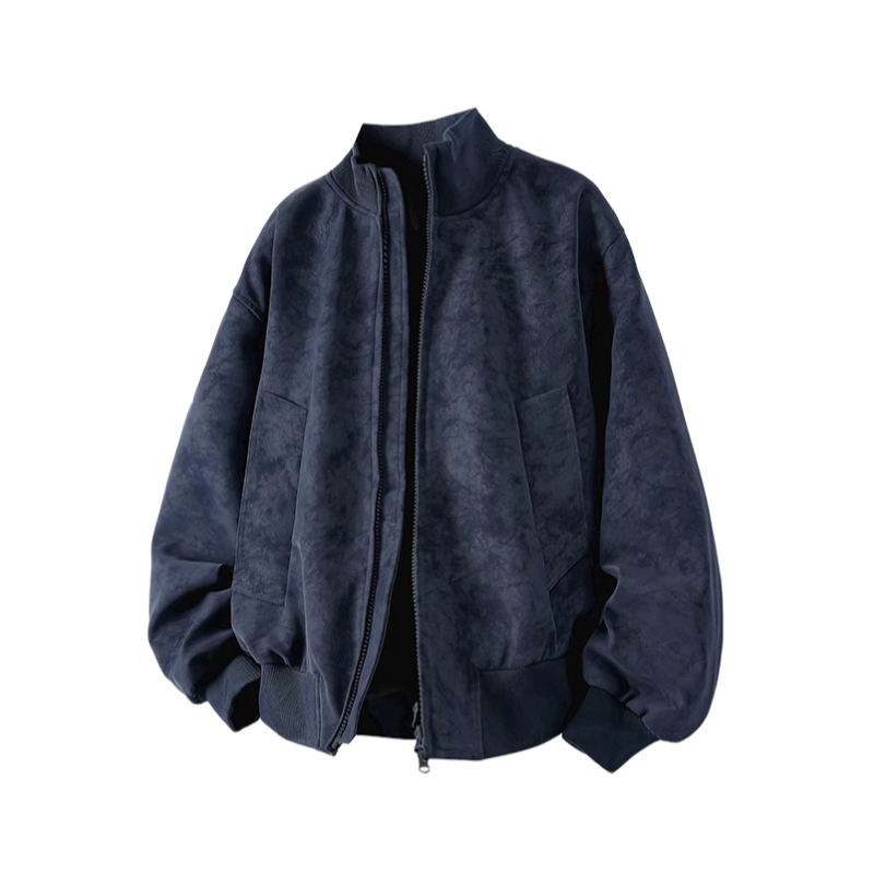 

X1617 Куртка Unisex Blue Baseball Collar Moderate