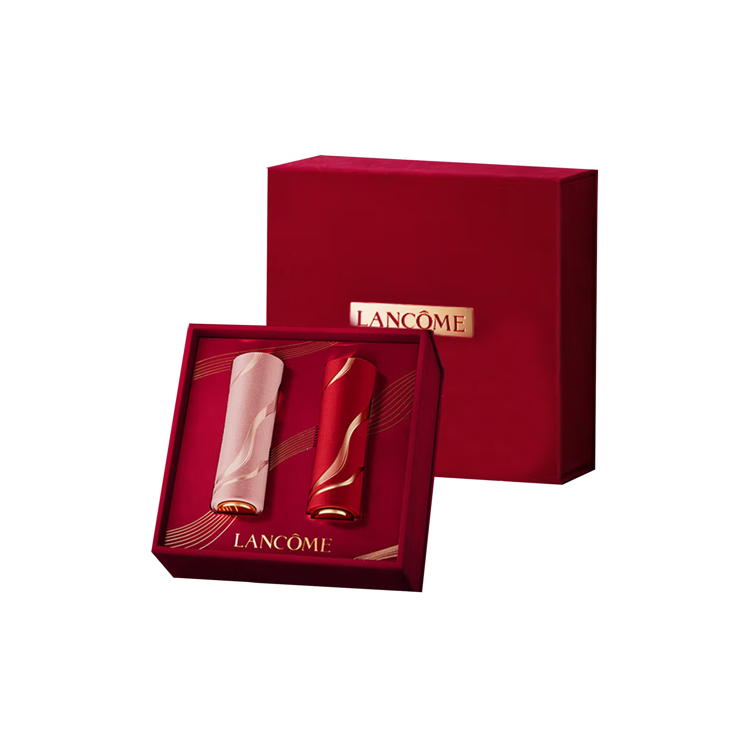 

LANKOU новый чистый бальзам для губ 'Limited Love' подарочный набор помады мягкий фокус легко наносится 3,4г+3,4г LANCOME